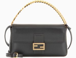 Fendi Black Micro Baguette Chain Shoulder Bag | Bragmybag