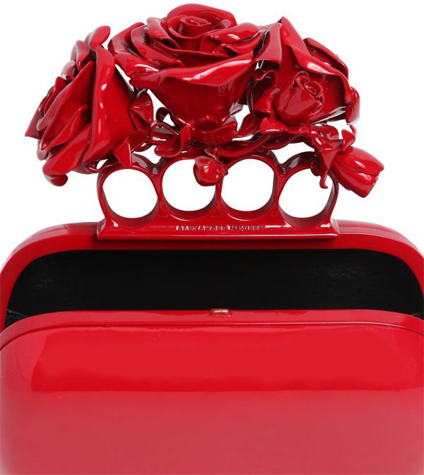Alexander McQueen Rose Knuckle Box Clutch | Bragmybag