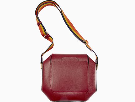 Hermes Rouge H Epsom Leather Octogone 23 Bag Hermes