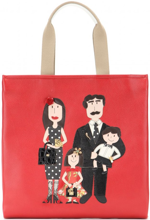Dolce & Gabbana Family Leather Shopping Bag | Bragmybag