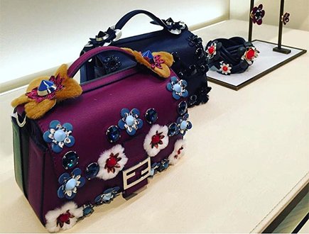 A Closer Look A New Fendi Demi Jour Shoulder Bag with Flowers thumb