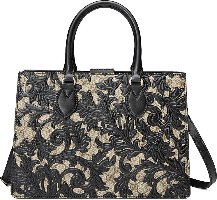 Gucci Arabesque Canvas Top Handle Bag | Bragmybag