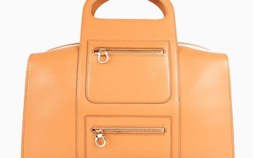 Salvatore Ferragamo leather bowling bag thumb