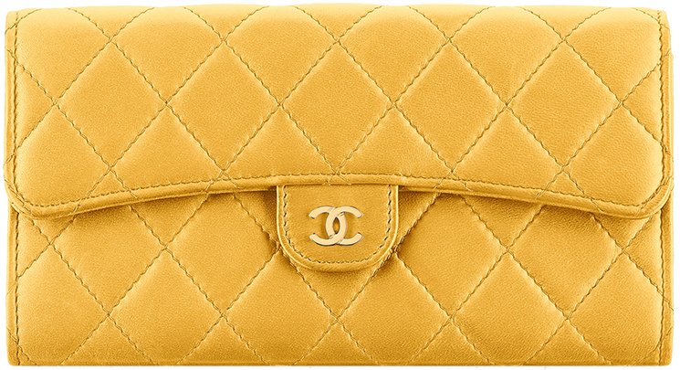 Chanel Quilted Gusset Flap Wallet