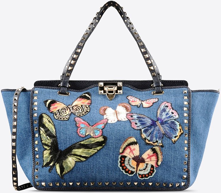 Valentino Denim Butterfly Bag Collection | Bragmybag