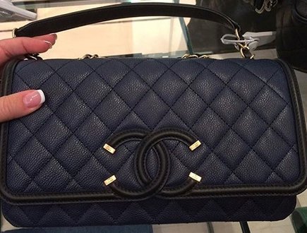 Chanel Leather CC Flap Bag thumb