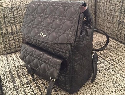 Dior Cannage Stitched Backpack thumb