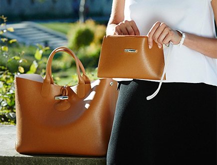 oplukker Efternavn Let Longchamp Roseau Reversible Clutch Bag | Bragmybag