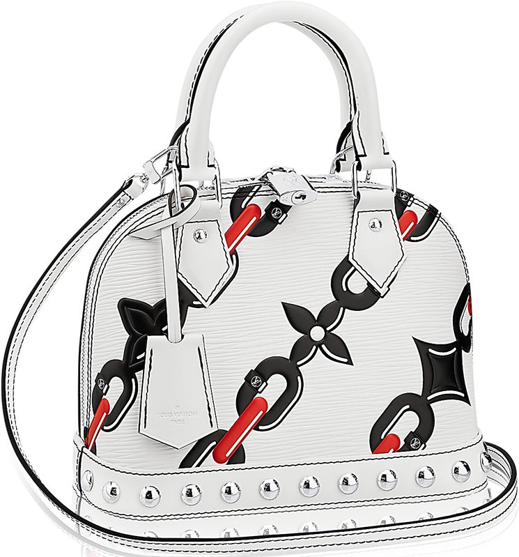 Louis Vuitton Limited Edition White Monogram Charms Velvet Chains Mini  Linda Bag - Yoogi's Closet