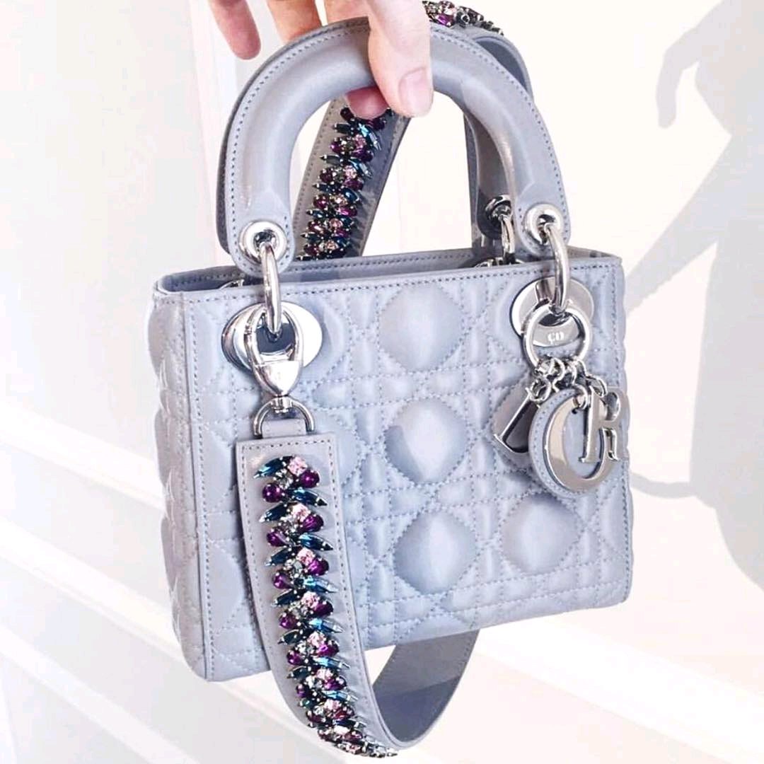 A-Closer-Look-Lady-Dior-Bag-with-Crystal-Shoulder-Strap