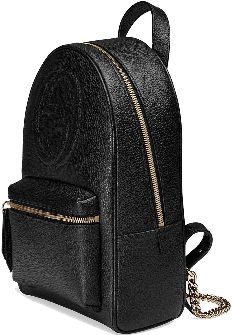leather gucci backpack