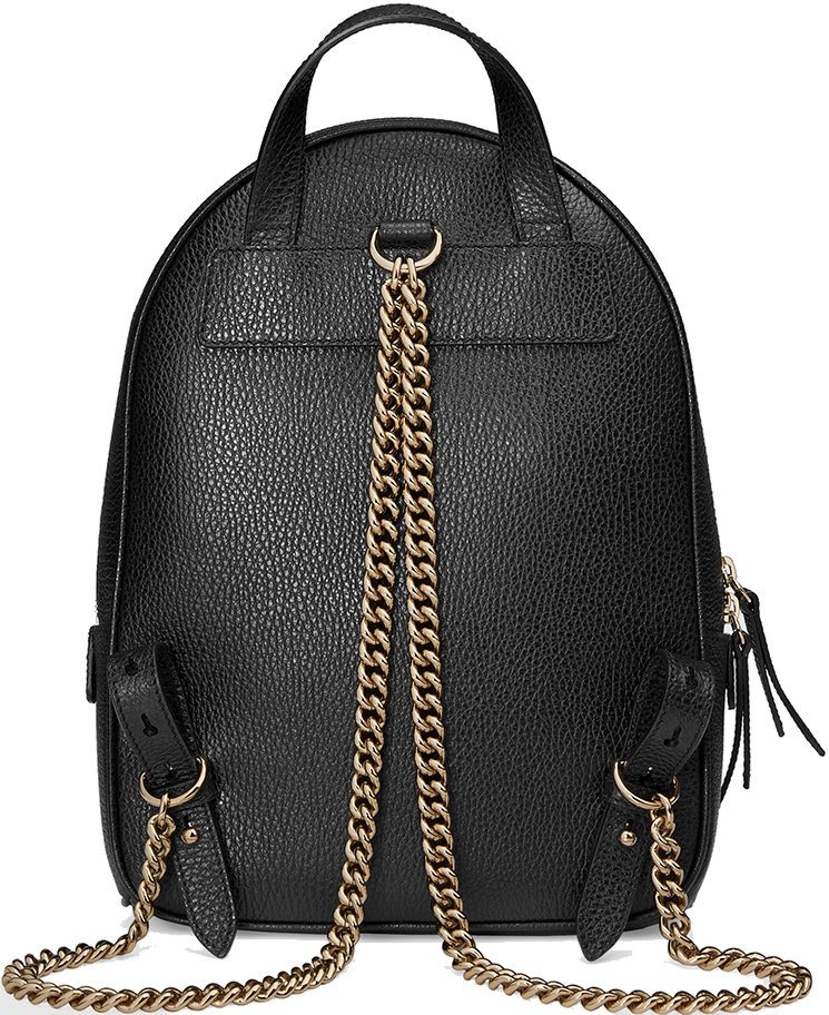 gucci women's black gg soho backpack