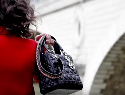 Lady Dior Bag with Crystal Strap thumb