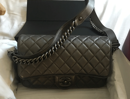 Shopping With Fev LSM: Chanel Metallic Chain Classic Flap Bag
