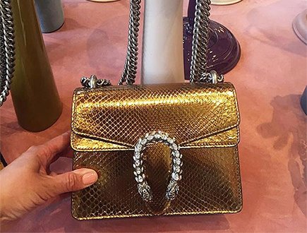 Gucci Broadway Snakeskin Green Lucite Crystal Top Handel Bag, 2018 – Basha  Gold