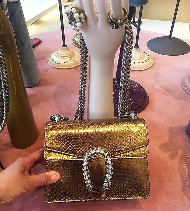 Gucci Dionysus Python Mini Shoulder Bag 