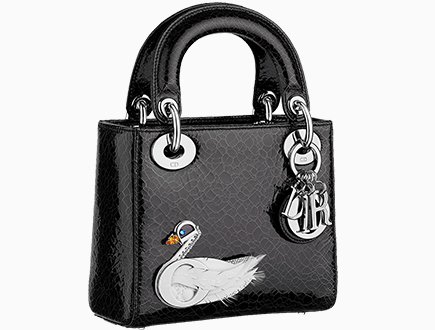 Lady Dior Jewelled Swan Bag thumb