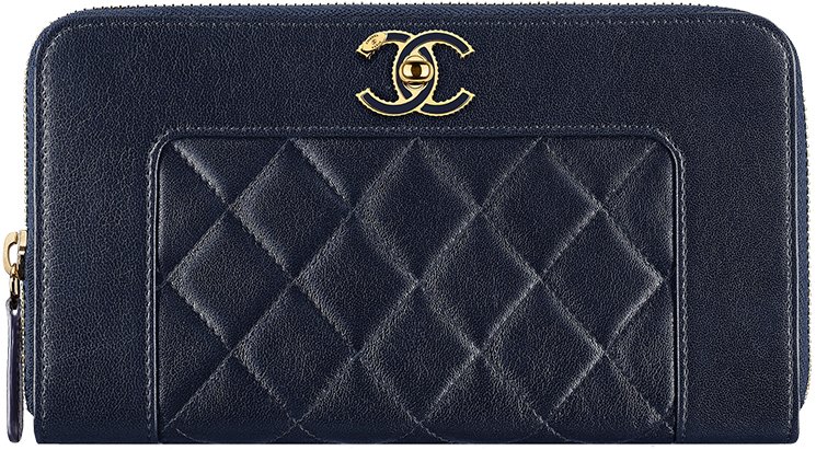 Chanel Paris in Rome Zipped Wallet