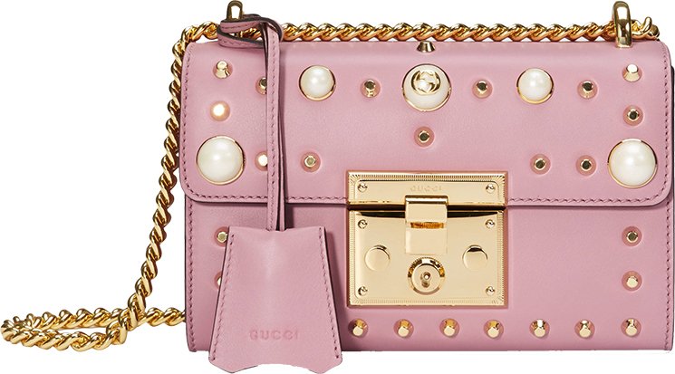 Gucci-Pearl-Studded-Padlock-Bag
