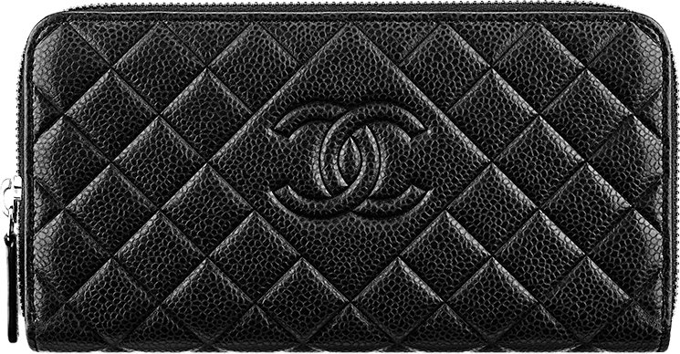 Chanel Silver CC Compact Trifold Wallet Silvery Leather ref.969197 - Joli  Closet