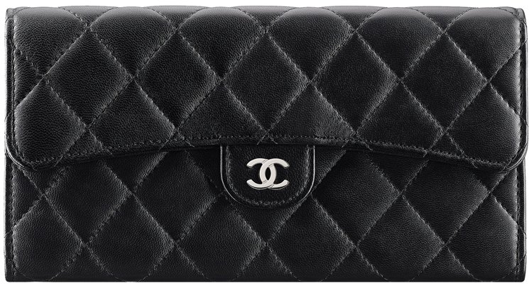 Chanel-Quilted-Long-Flap-Wallet