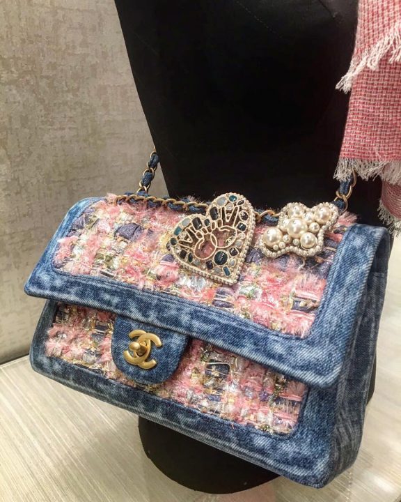 Chanel Denim Tweed Classic Flap Bag Bragmybag