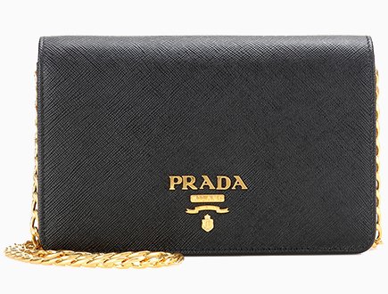 Prada Saffiano Lux Wallet On Chain (SHG-36974) – LuxeDH