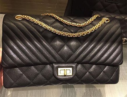 Chanel 2.55 Reissue Chain ( Rare ) Quilted Jumbo Bow Tie 219748 Black Satin  Shoulder Bag, Chanel