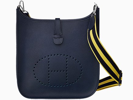 Hermes Evelyne III Bag with Striped strap thumb