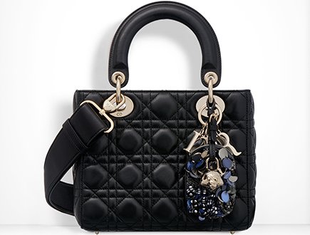Lady Dior Bag with Embroidered Address Tag thumb