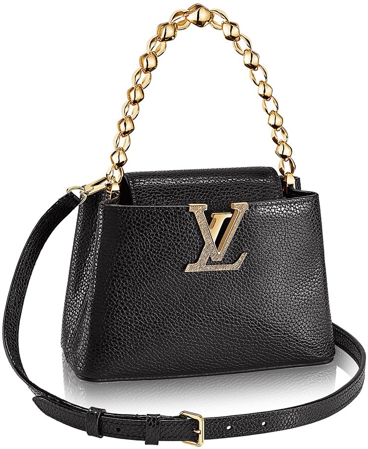 Louis Vuitton Mini Capucines Crossbody Chain Bag