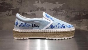 A Closer Look: Dior Blue Denim Espadrilles | Bragmybag