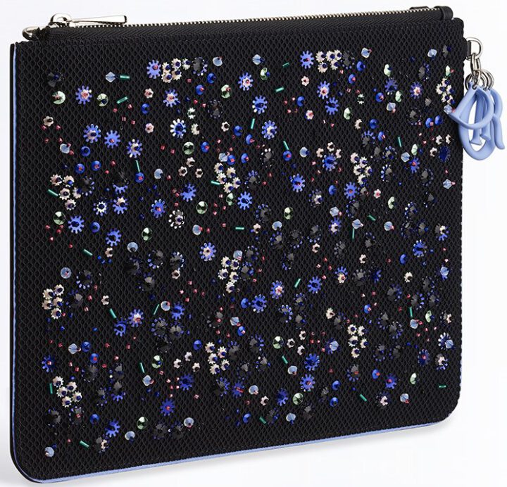 Dior Flat Stardust Pouches with Chain Bragmybag