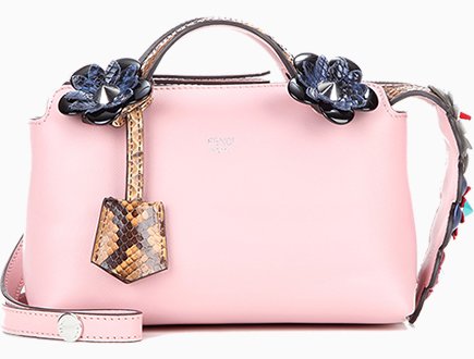 Fendi Flower By The Way Bag with Croc Leather Tag thumb