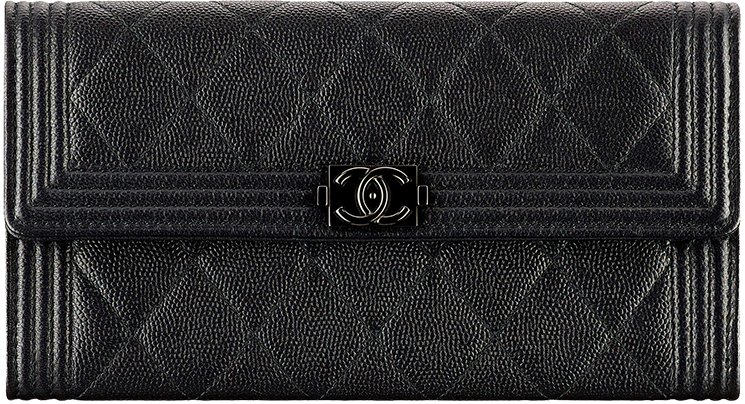 Boy-Chanel-All-Black-Quilted-Flap-Wallet