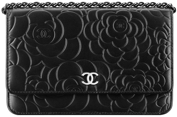 Chanel Camellia Quilted Wallet On Chain Bag