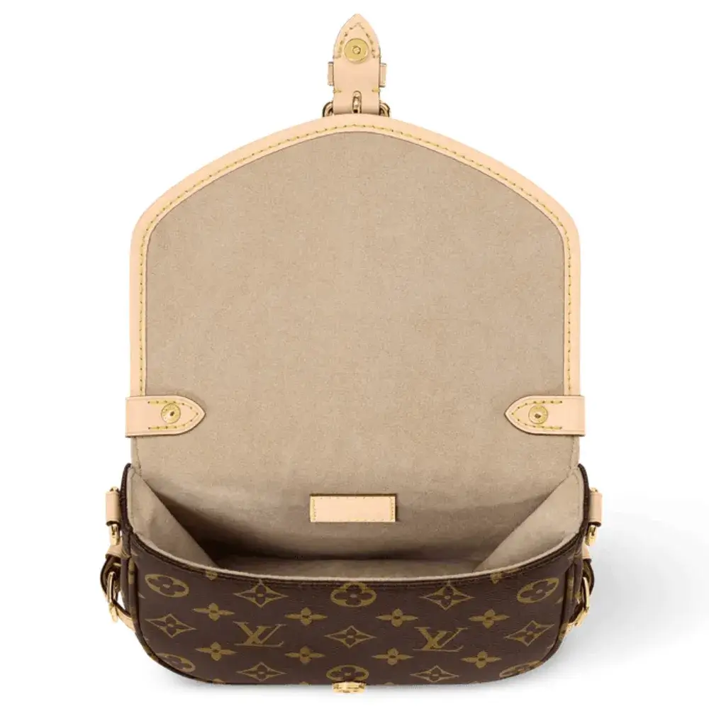 Louis Vuitton Saumur BB Bag in Monogram Canvas Interior pockets