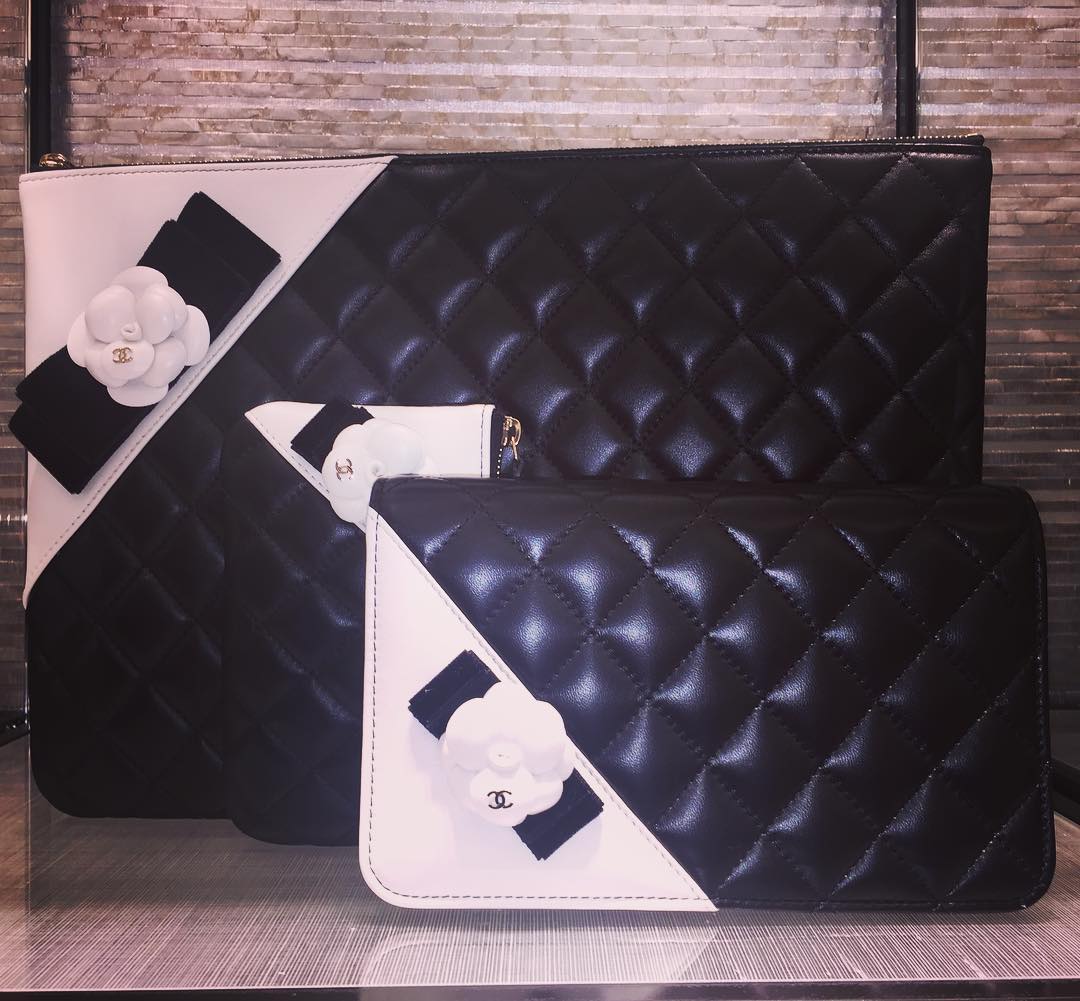 Chanel-Camelllia-Quilted-Clutch