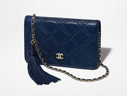 Chanel Stitched Quiled WOC with Tassel thumb2