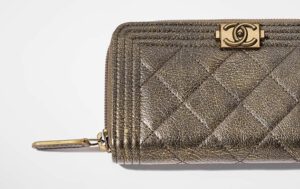 Boy Chanel Metallic Zip Around Wallets | Bragmybag