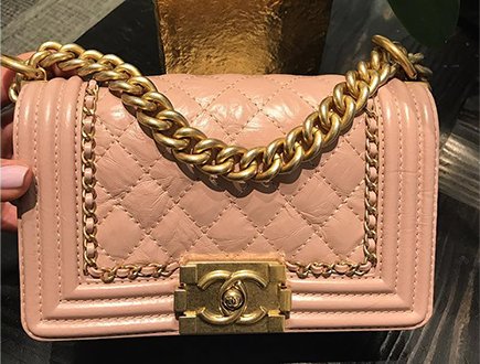 Boy Chanel Woven Chain Leather Around Bag thumb