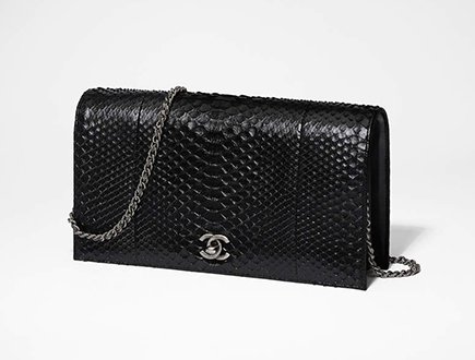 Chanel Python Clutch With Chain thumb