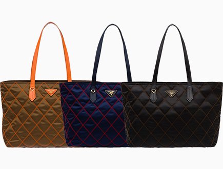 Prada Quilted Fabric Tote thumb
