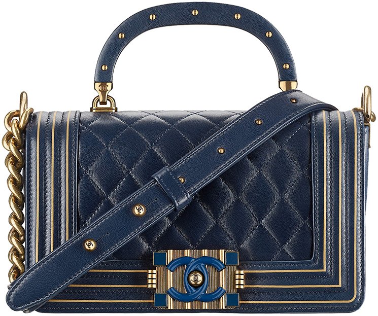 Chanel-Boy-Studded-Handle-Bag