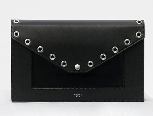 Celine Eyelets Pocket Evening Clutch On Chain thumb
