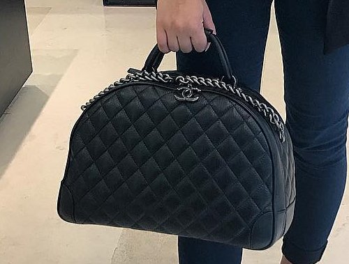 Chanel Quilted Bowling Bag thumb