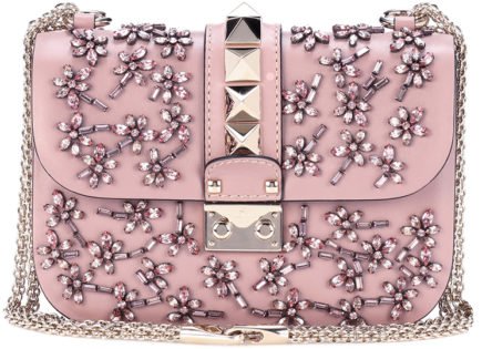 Valentino Crystal Flower Garavani Lock Bag | Bragmybag