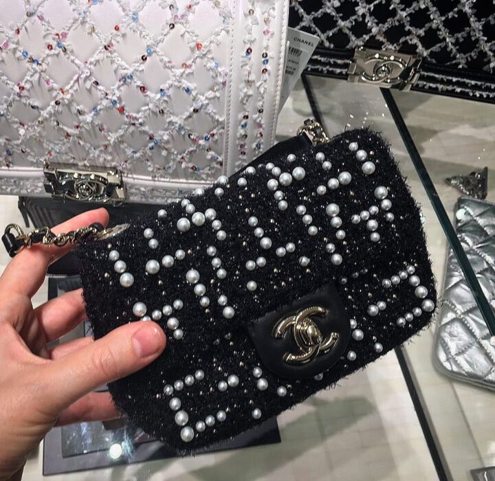 Chanel Tweed Cosmos Pearl Flap Bag | Bragmybag