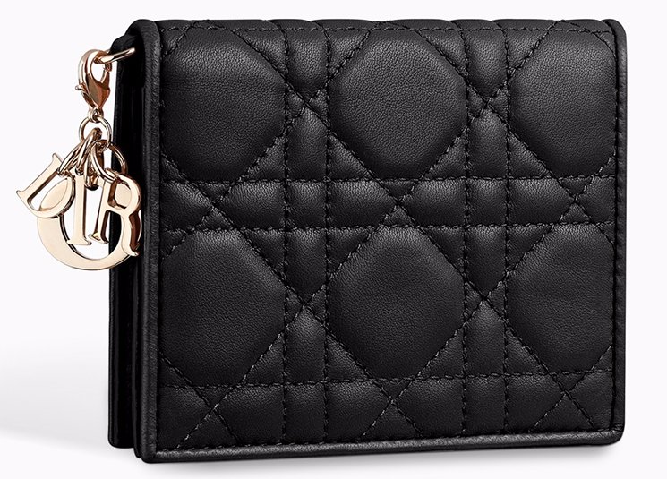 lady dior card holder with flap price