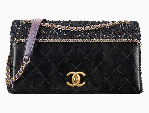Chanel Tweed Quilted Flap Bag thumb